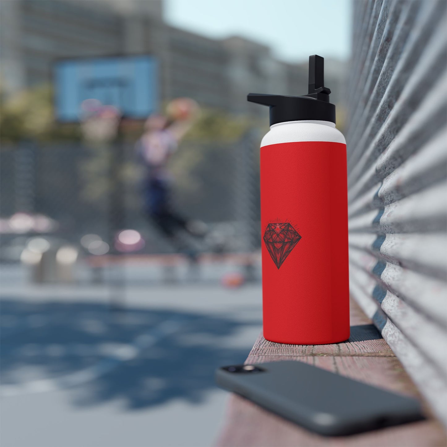Vibrant Stainless Steel Water Bottle with Standard Lid - Perfect for hydration on the go
