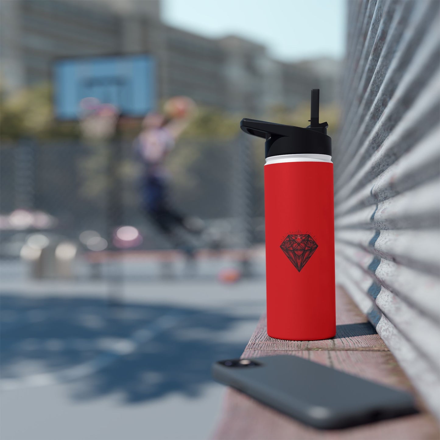 Vibrant Stainless Steel Water Bottle with Standard Lid - Perfect for hydration on the go