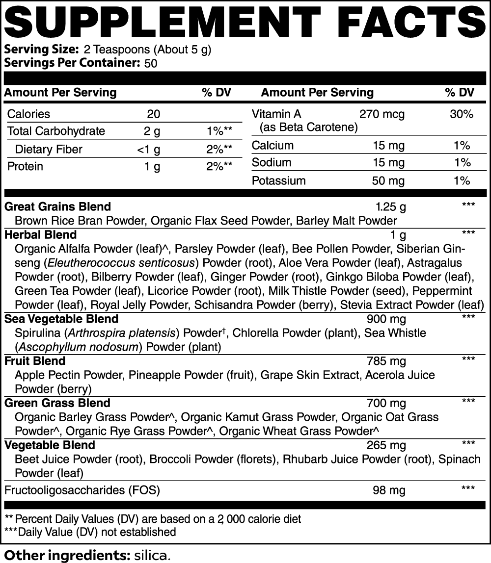 DAZ Premium Fit Ultra Clean Vegetable Smoothie