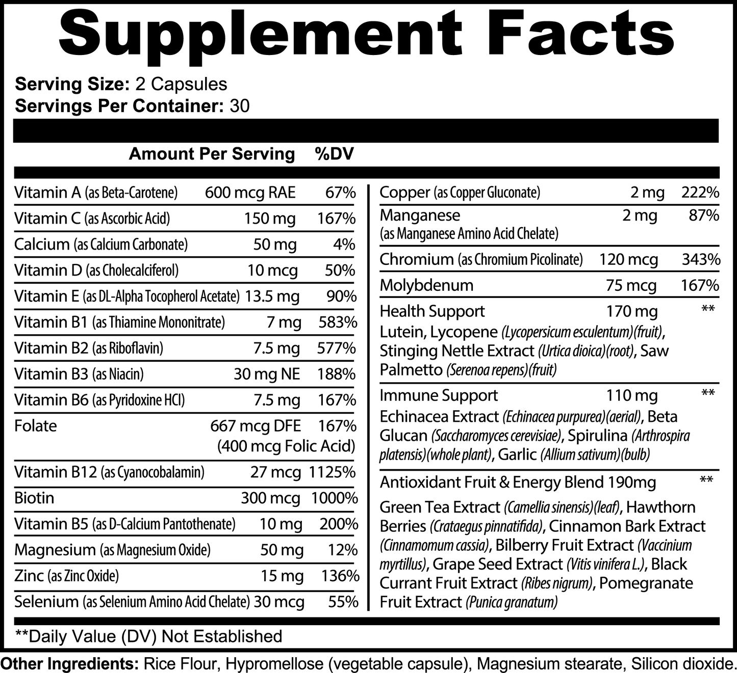 DAZ Premium Fit Complete Multivitamin