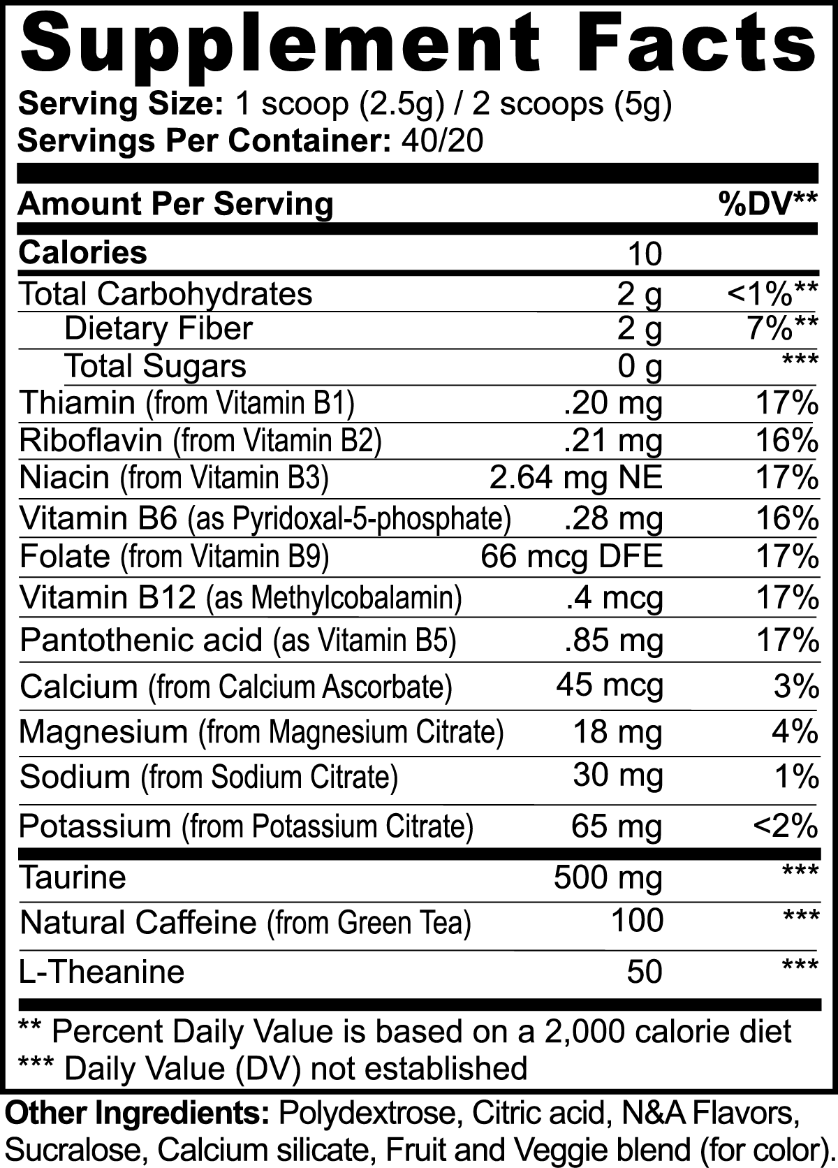 Energy Powder DAZ Premium Fit (Yuzu Flavor)