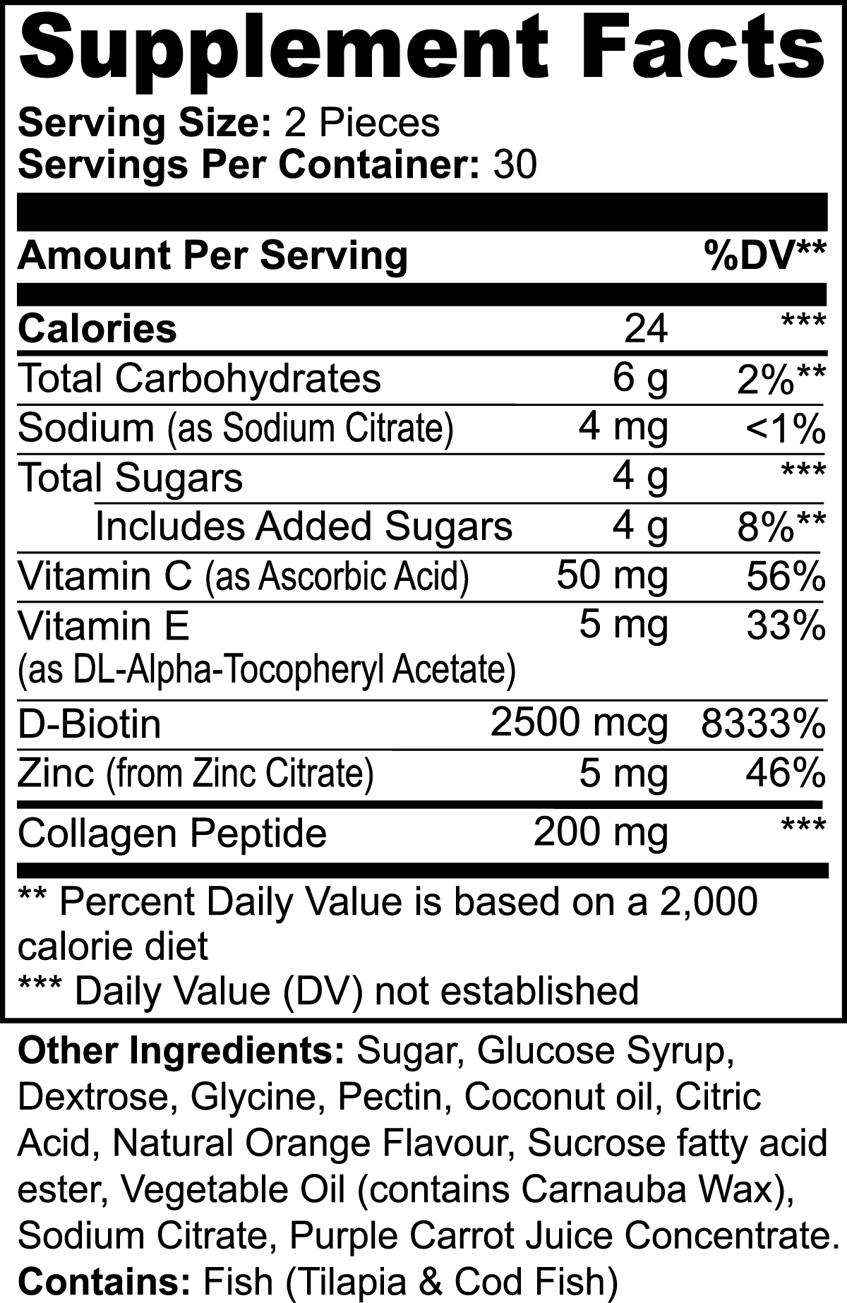 DAZ Premium Fit Collagen Gummies (adults)