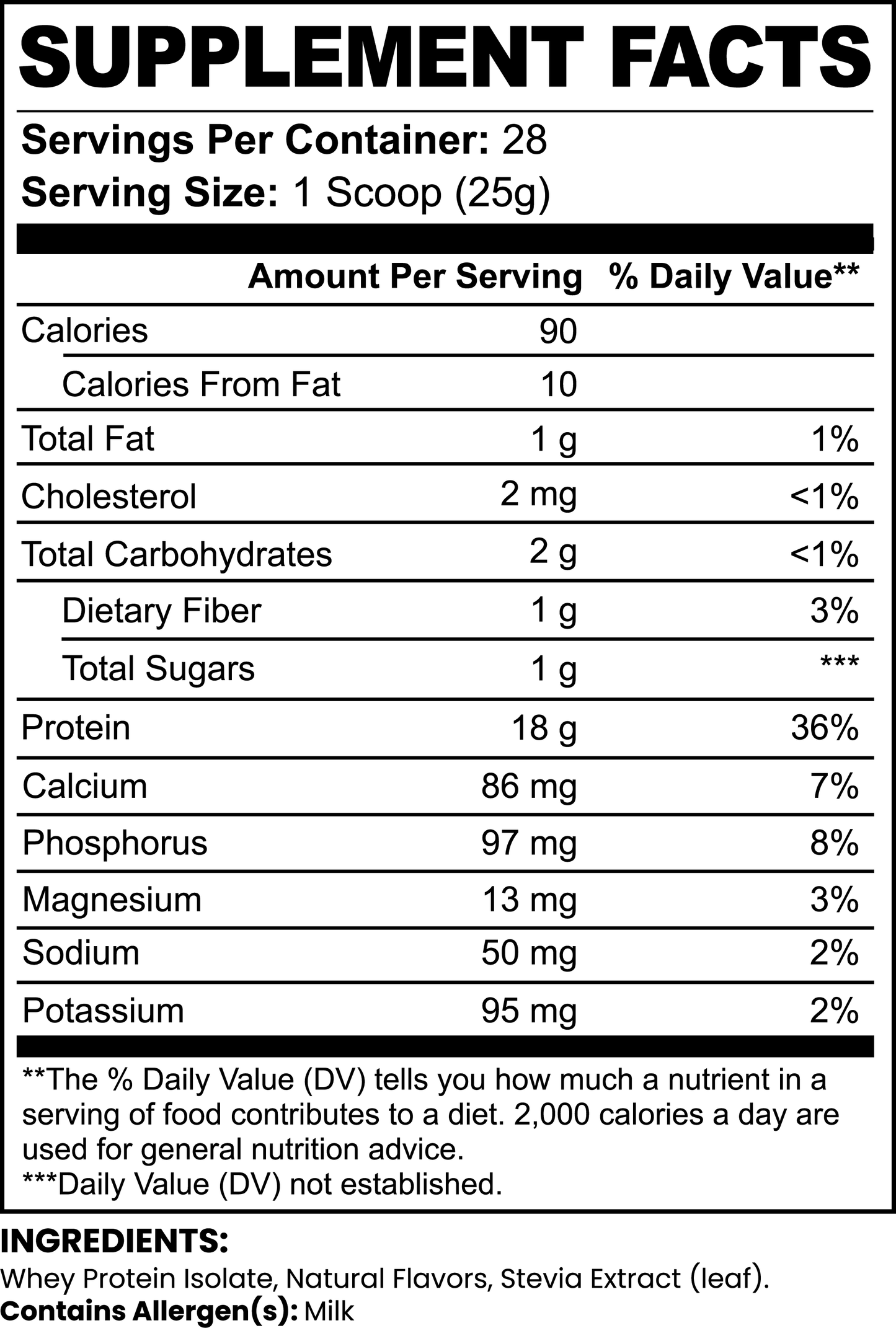 Pure3 100% Whey Protein Isolate DAZ Premium Fit (Chocolate)
