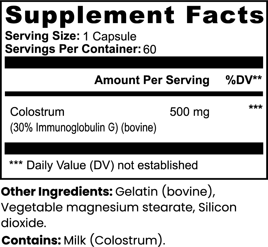 Colostrum Capsules DAZ Premium Fit