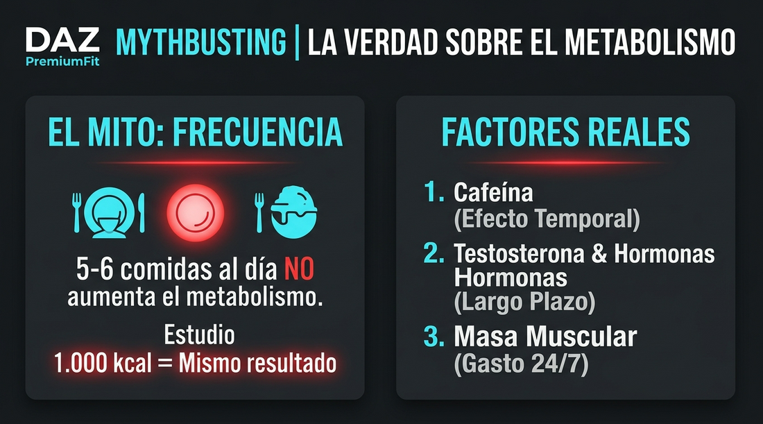 DAZ MYTHBUSTING: ¿COMER MÁS VECES AUMENTE EL METABOLISMO? LA VERDAD CIENTÍFICA