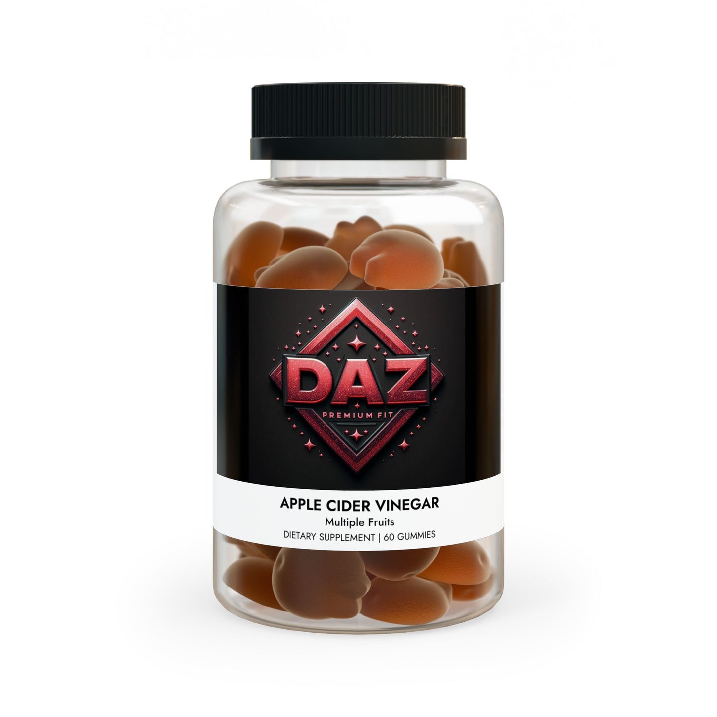 DAZ Premium Fit Apple Cider Vinegar Gummies (60 Gummies)