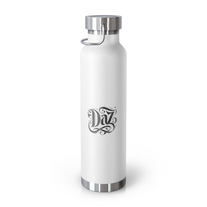 Elegante botella de cobre de 22 oz con aislamiento al vacío: diseño de diamante para aventuras cotidianas