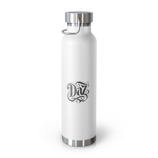 Elegante botella de cobre de 22 oz con aislamiento al vacío: diseño de diamante para aventuras cotidianas