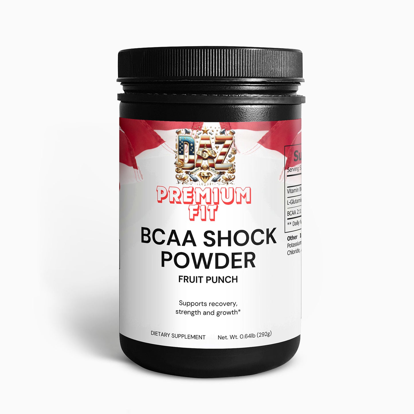 BCAA Shock Powder DAZ Premium Fit (ponche de frutas)