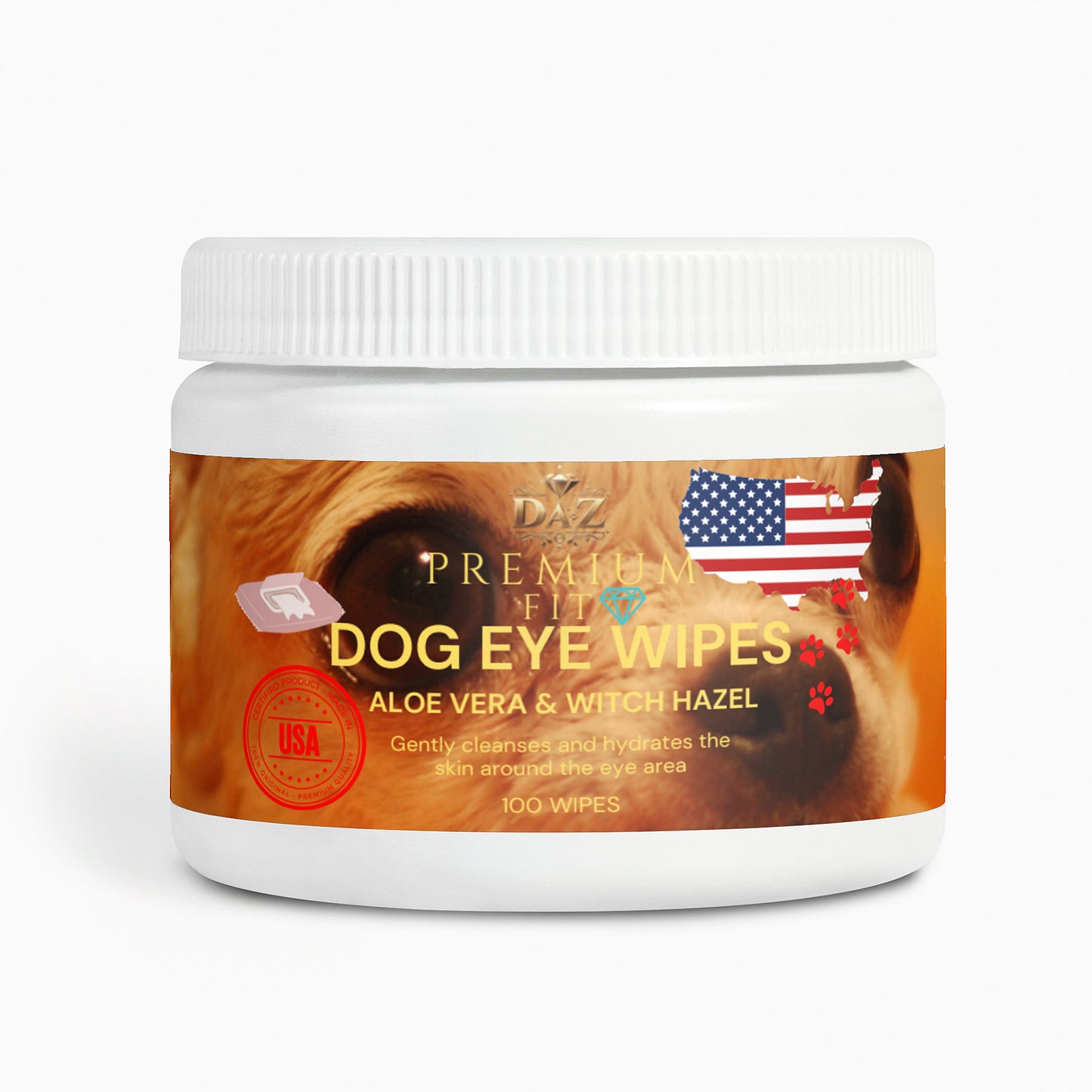 Toallitas para Ojos de Perro DAZ Premium Fit