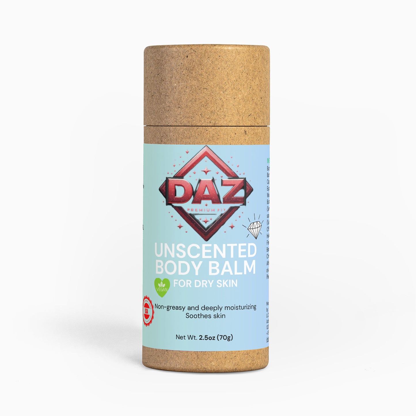 Bálsamo corporal sin perfume DAZ Premium Fit