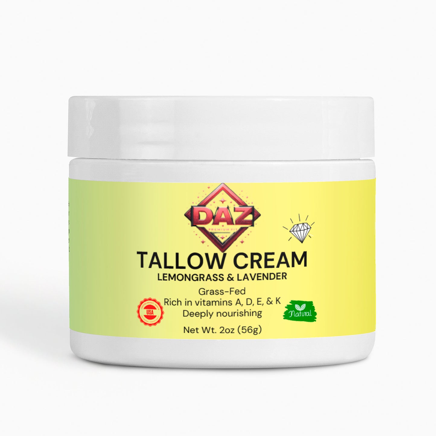 DAZ Premium Fit Tallow, Lemongrass and Lavender Cream