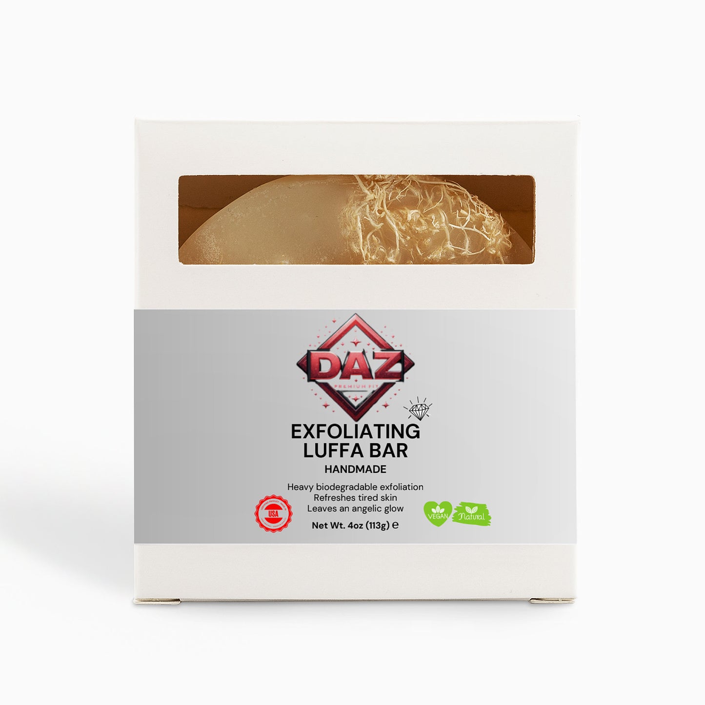 DAZ Premium Fit Luffa Exfoliating Bar