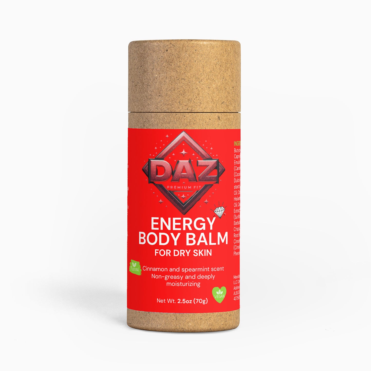 DAZ Premium Fit Energy Body Balm