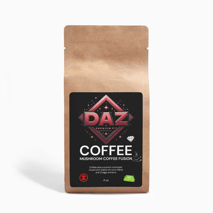 Fusión de café con champiñones - Melena de león y Chaga DAZ Premium Fit 4oz