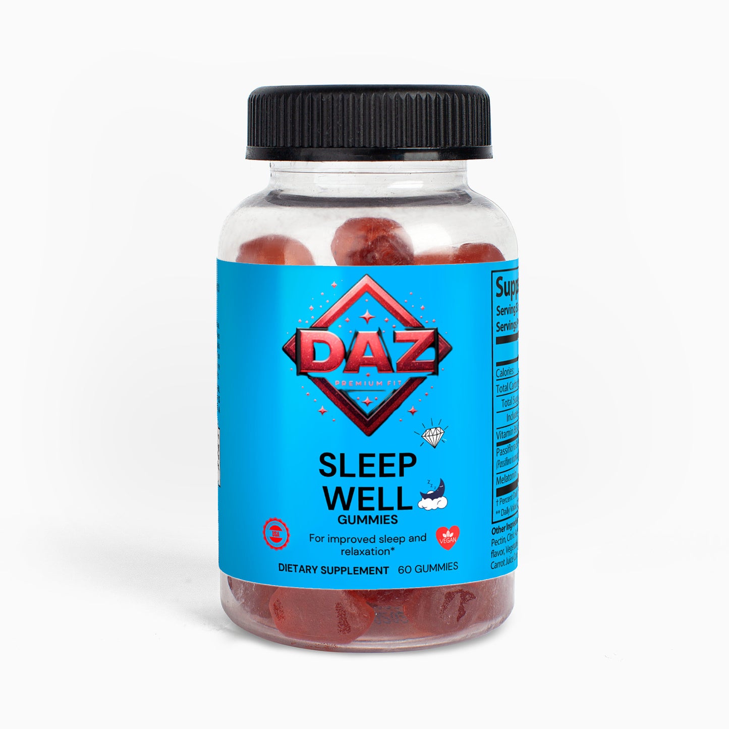 Sleep Well DAZ Premium Fit Gummies (adult)