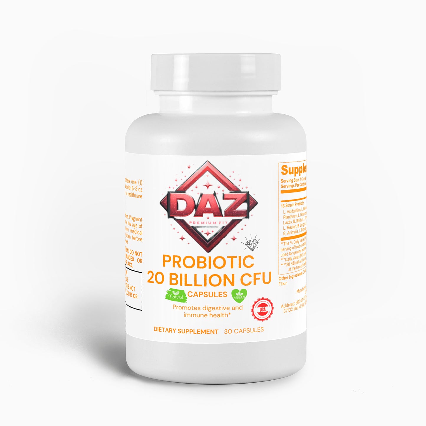 Probiotic 20 Billion DAZ Premium Fit