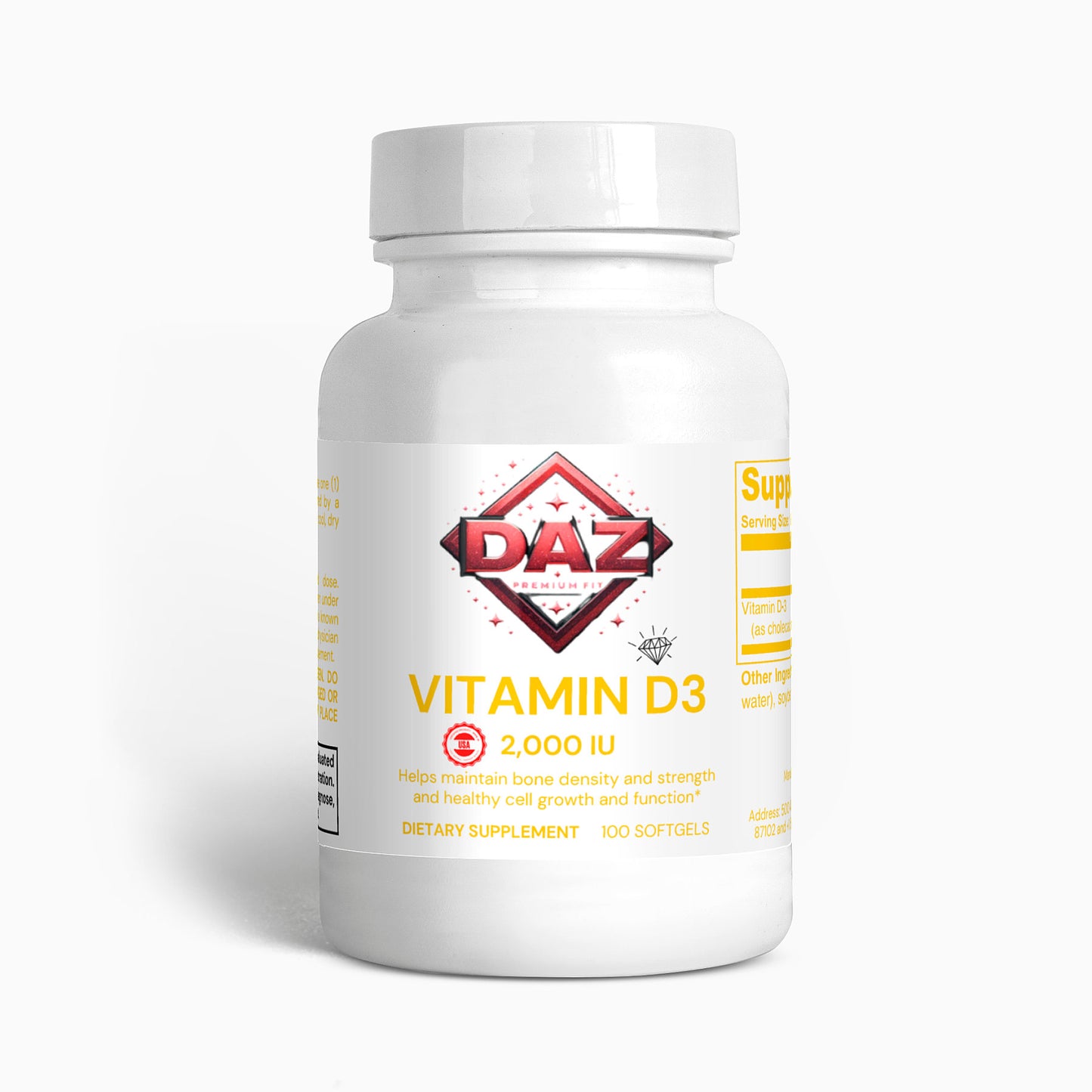 Vitamin D3 DAZ Premium Fit (2,000 IU)