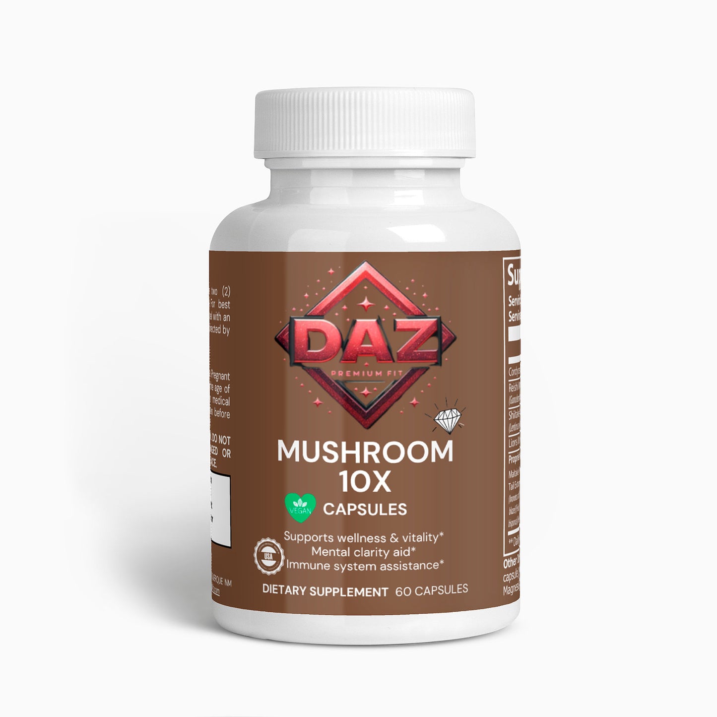 10X DAZ Premium Fit Mushroom Complex