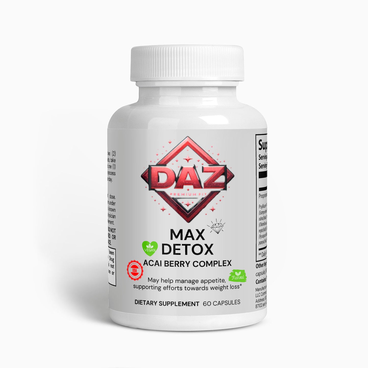 Max Detox DAZ Premium Fit (Acai detox)