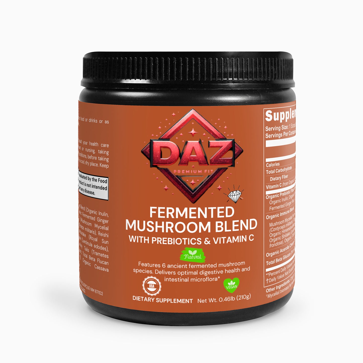 DAZ Premium Fit Fermented Mushroom Blend