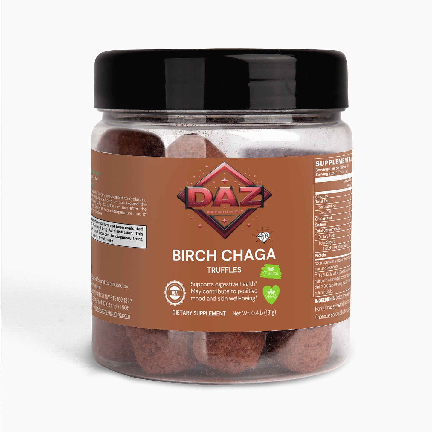 DAZ Premium Fit Birch Chaga Truffles
