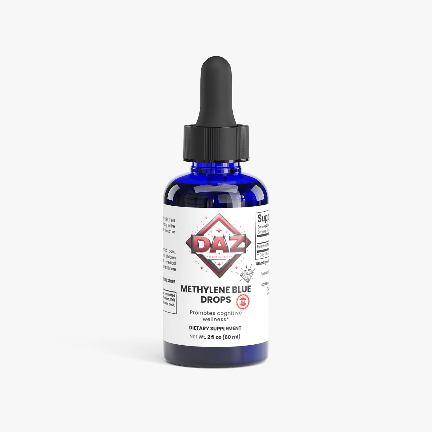 DAZ Premium Fit Methylene Blue Drops