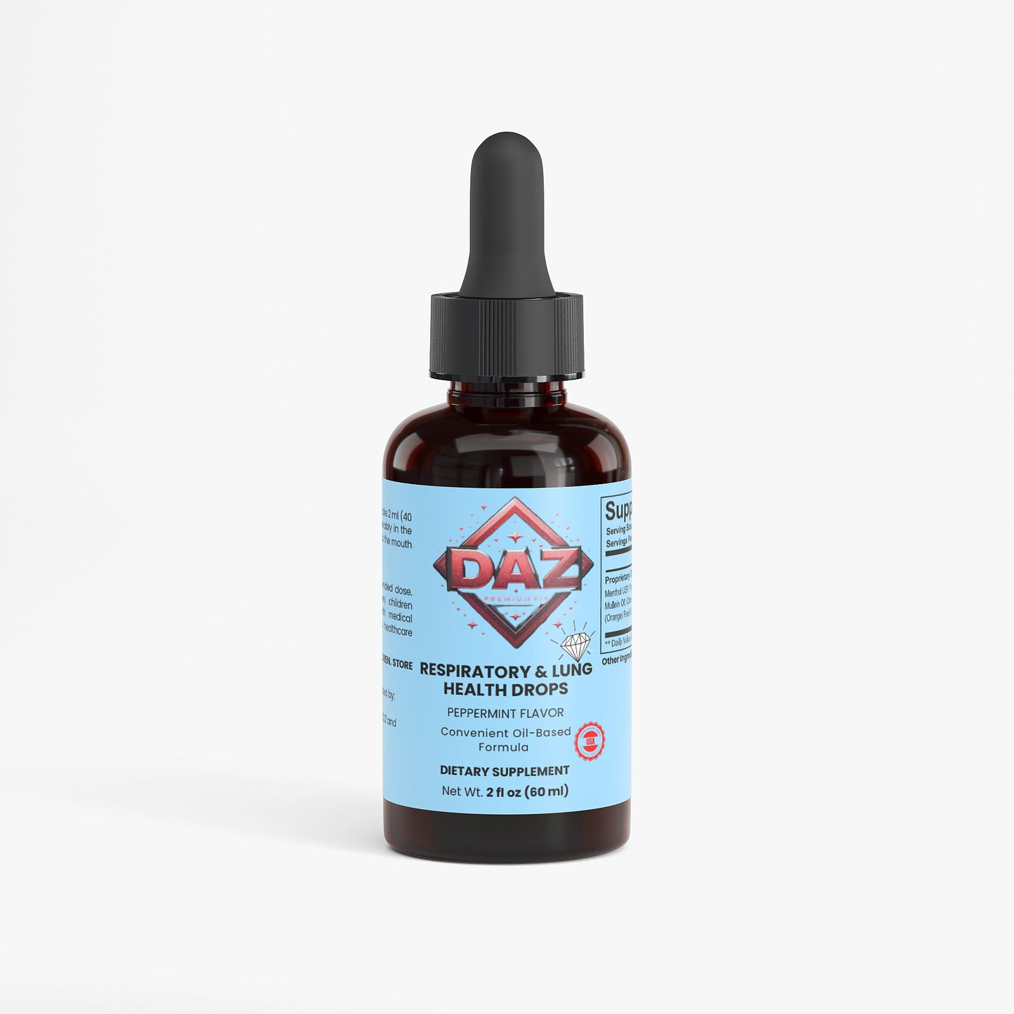 DAZ Premium Fit Respiratory and Lung Health Drops