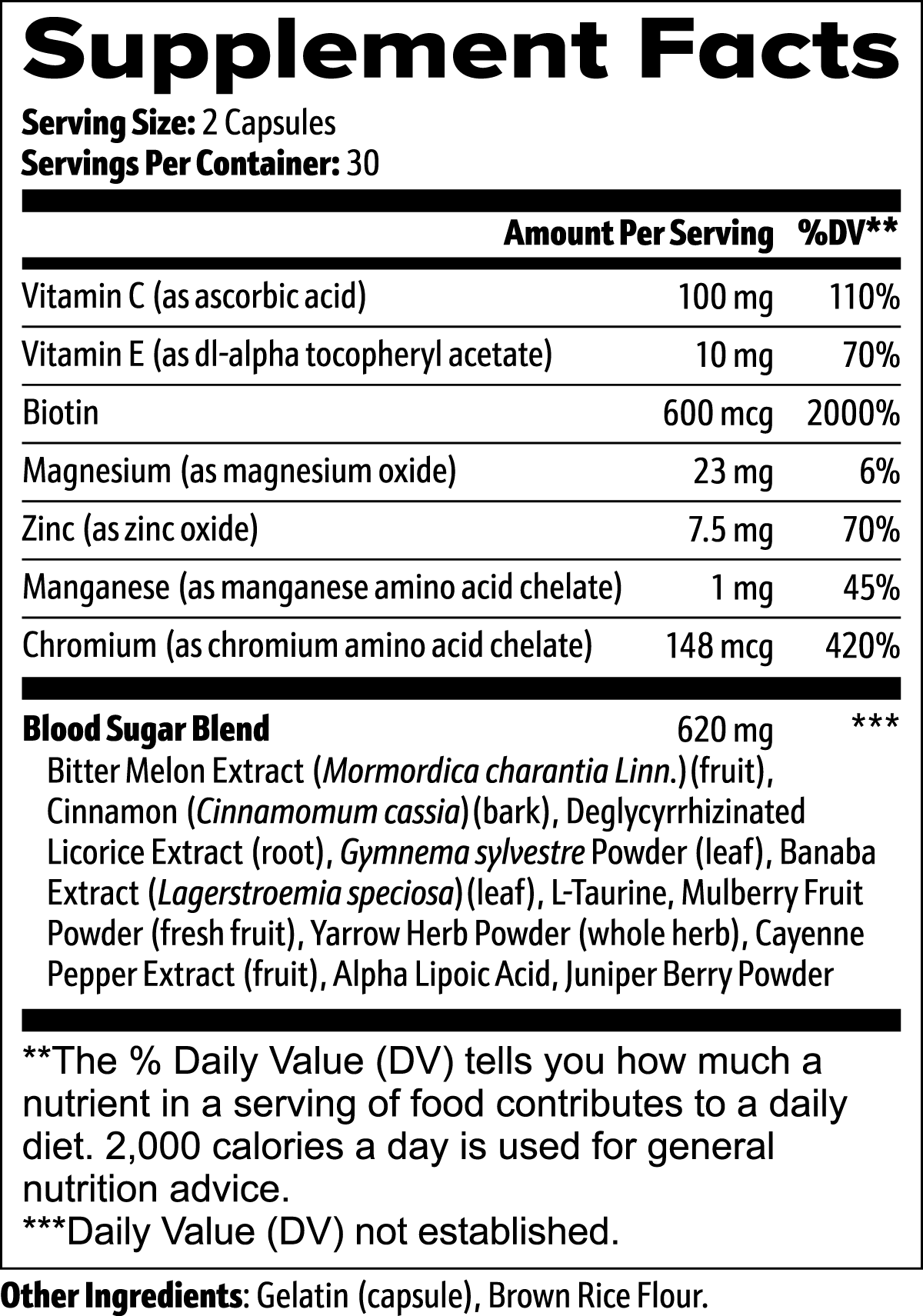 DAZ Premium Fit Normal Blood Sugar Support