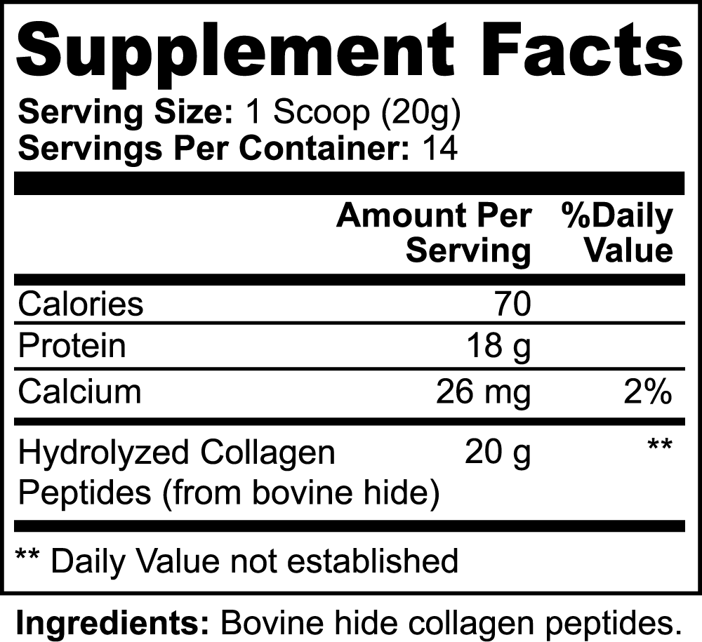 DAZ Premium Fit Grass-Fed Hydrolyzed Collagen Peptides