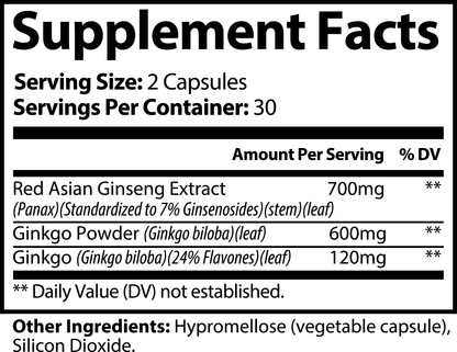 Ginkgo Biloba + Ginseng DAZ Premium Fit