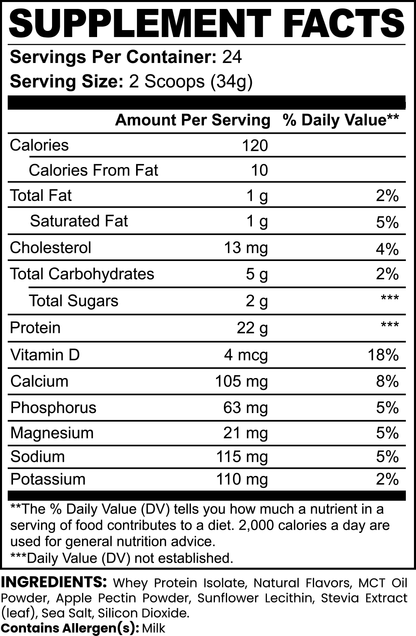 DAZ Premium Fit Advanced 100% Whey Protein Isolate (Vanilla)