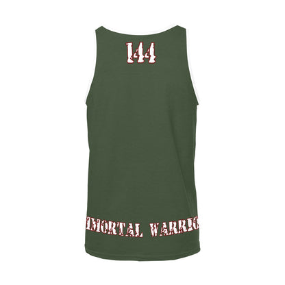 DAZ Premium Fit Immortal Warrior 144 Oliva | Camiseta de tirantes de hombre
