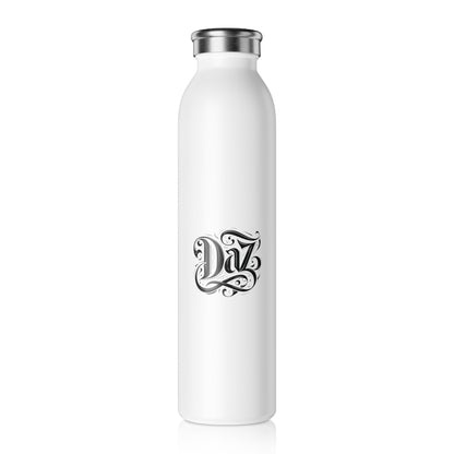 Botella de agua delgada y elegante con diseño de diamante: perfecta para hidratarse en movimiento