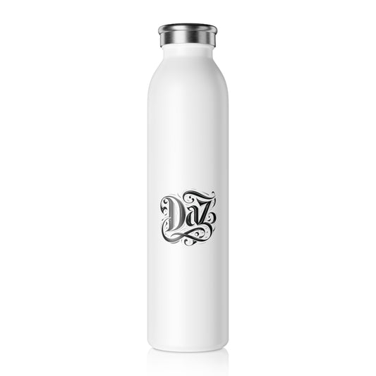 Botella de agua delgada y elegante con diseño de diamante: perfecta para hidratarse en movimiento