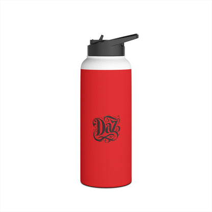 Botella de agua de acero inoxidable vibrante con tapa estándar: perfecta para hidratarse en movimiento
