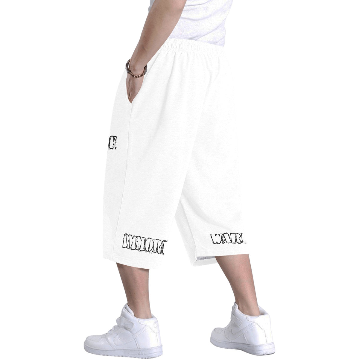 DAZ Premium Fit Immortal Warrior Blanco | Pantalón corto de hombre