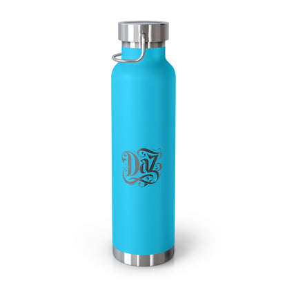 Elegante botella de cobre de 22 oz con aislamiento al vacío: diseño de diamante para aventuras cotidianas