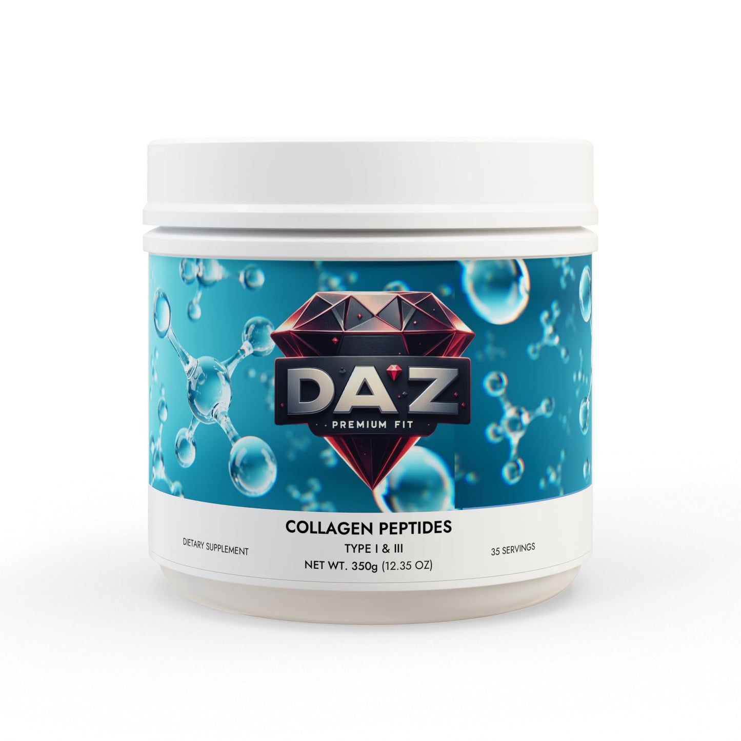 Péptidos de colágeno tipo I y III DAZ Premium Fit (350 g, 12,3 oz)