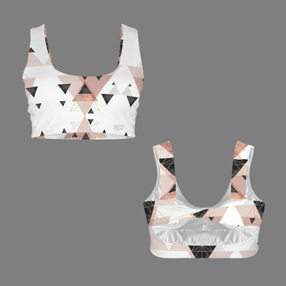 DPF Roséa | Geometric sports top with a tie-back design