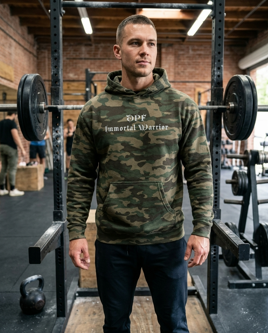 Sudadera con capucha DPF Immortal Warrior de camuflaje