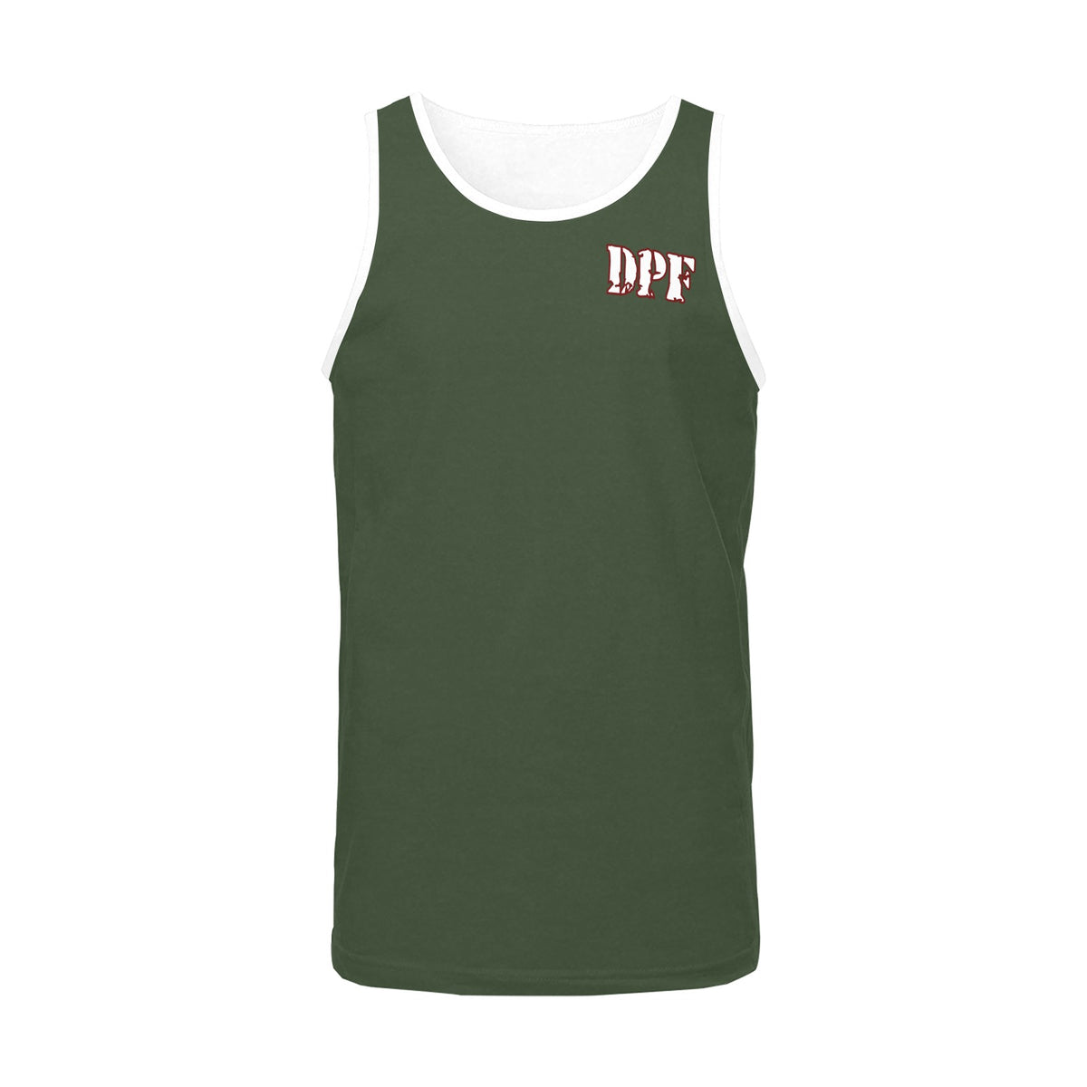 DAZ Premium Fit Immortal Warrior 144 Oliva | Camiseta de tirantes de hombre