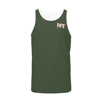 DAZ Premium Fit Immortal Warrior 144 Oliva | Camiseta de tirantes de hombre