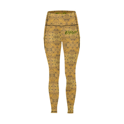 DAZ Premium Fit Tough Gold | Leggings de cintura alta con bolsillos